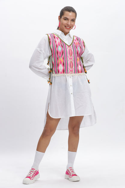 Vanila bib shirt